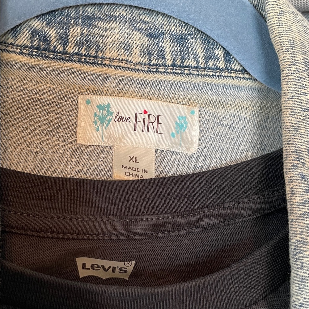 Love, Fire Light Blue Denim Vest - Picture 5 of 9